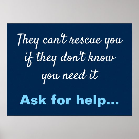 Anti-depressie Zelfmoordpreventie Poster (Voorkant)