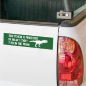 Anti-diefstal T-Rex Bumpersticker (Op Truck)