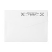 Anti-Diefstal Witte Envelop Label – Retourzending (Achterkant)