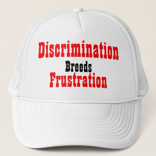 anti-discriminatieslogans trucker pet (Voorkant)