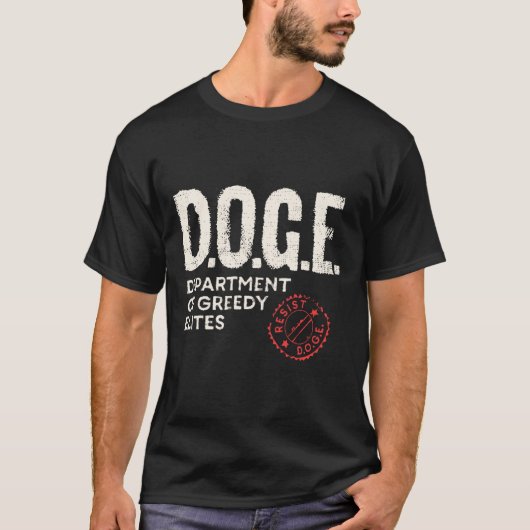 Anti Doge D.o.g.e. Real Meaning Definition T-shirt (Voorkant)