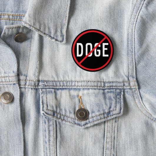 Anti DOGE Ronde Button 5,7 Cm (In situ)