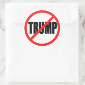 Anti Donald Trump 2016 Ronde Verkiezingen Stickers (Tas)