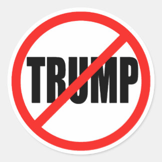 Anti Donald Trump 2016 Ronde Verkiezingen Stickers