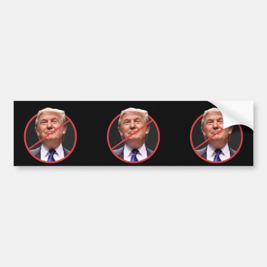 Anti Donald Trump Bumpersticker (Voorkant)