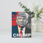 Anti Donald Trump-campagne | Chump Briefkaart (Staand voorkant)