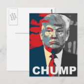Anti Donald Trump-campagne | Chump Briefkaart (Voorkant / Achterkant)