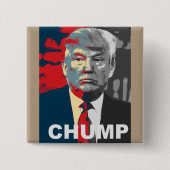 Anti-Donald Trump-campagne | Pomp-Button Vierkante Button 5,1 Cm (Voorkant)