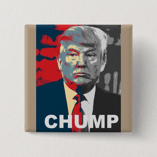 Anti-Donald Trump-campagne | Pomp-Button Vierkante Button 5,1 Cm (Voorkant)