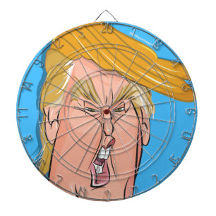 Anti-Donald Trump - Cartoon dartboard Dartbord