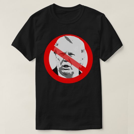 Anti-Donald-Trump-dementie in het gezicht gekruist T-shirt (Design voorkant)