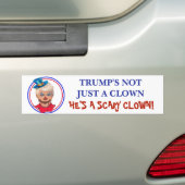 Anti Donald Trump Enge Clown Bumpersticker (Op auto)
