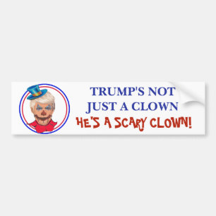 Anti Donald Trump Enge Clown Bumpersticker