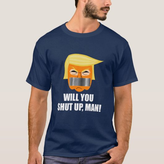 Anti Donald Trump houdt Man op zijn kop T-shirt (Voorkant)