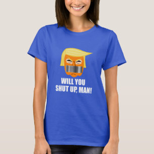 Anti Donald Trump houdt Man op zijn kop T-shirt