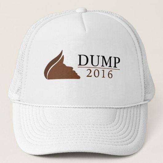 Anti-Donald Trump Trucker Hat (pomp) | 2016) Trucker Pet (Voorkant)