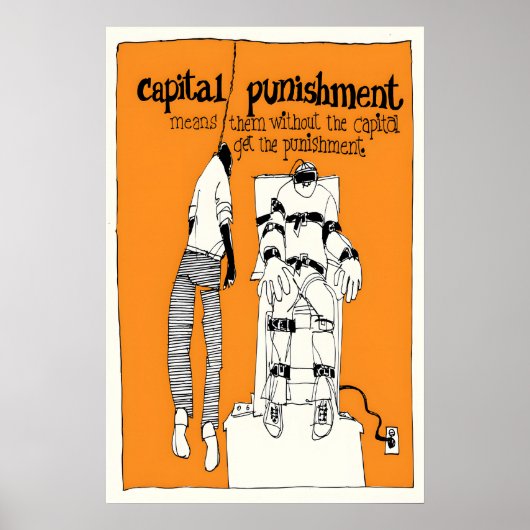 Anti Doodstraf Poster Politiek Mens (Voorkant)