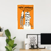 Anti Doodstraf Poster Politiek Mens (Thuiskantoor)