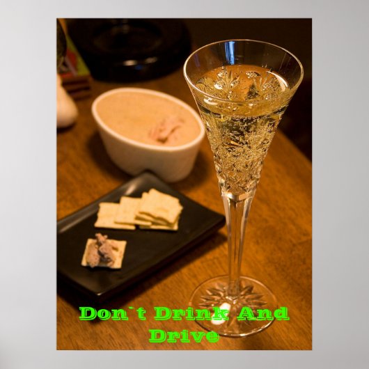 Anti-Drink posters op groen (Voorkant)