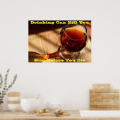 Anti-Drink posters op groen (Keuken)