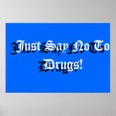 Anti-drug schoolgebarentaal poster (Voorkant)