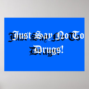 Anti-drug schoolgebarentaal poster