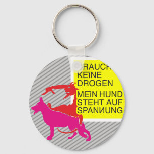Anti Drugs Hond Herder Sleutelhanger