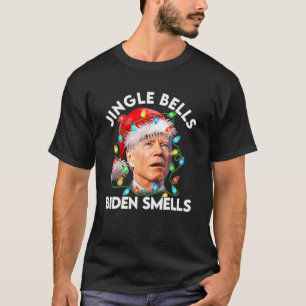 Anti-eerste kerstinslag Jingle Bells Biden Smells  T-shirt
