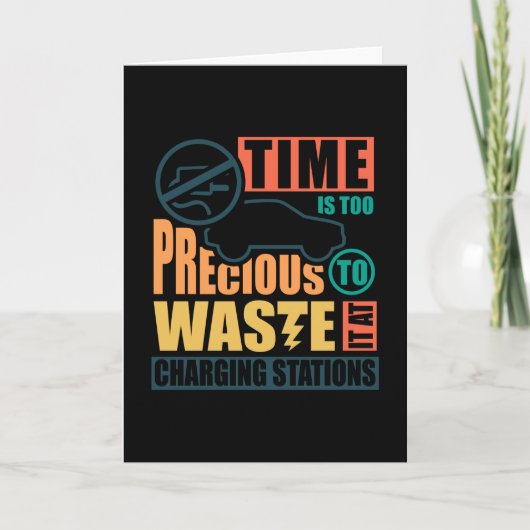 Anti-elektrische auto laadstations kaart (Voorkant)