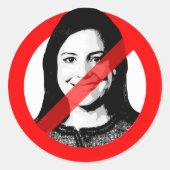 ANTI ELISE STEFANIK RONDE STICKER (Voorkant)