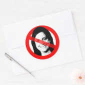 Anti Elise Stefanik stak gezicht uit Ronde Sticker (Envelop)