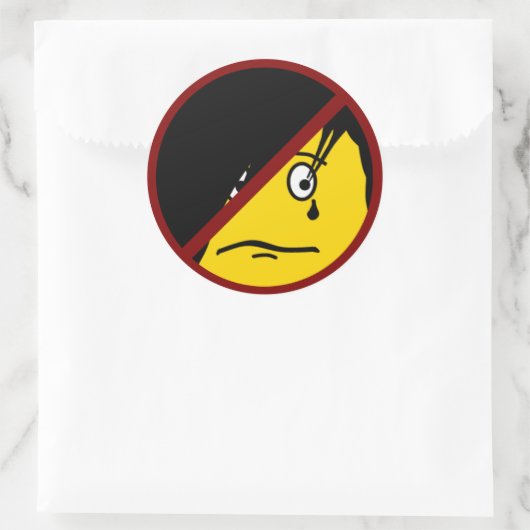 Anti EMO emoticon Sticker (Tas)