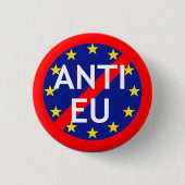 Anti-EU-badge Ronde Button 3,2 Cm (Voorkant)