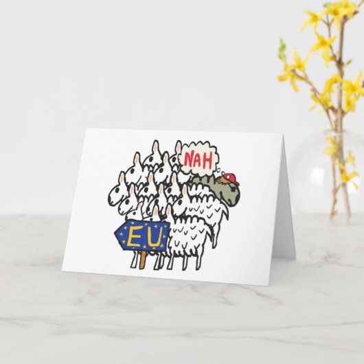 Anti-EU Brexit Kaart (Gele Bloem)