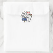 Anti-EU Brexit Ronde Sticker (Tas)