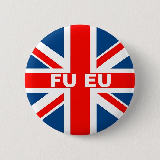 Anti-EU Britse vlag Ronde Button 5,7 Cm (Voorkant)