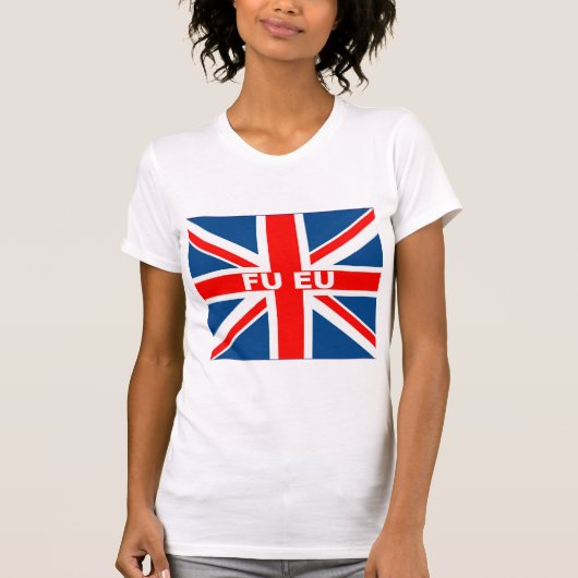 Anti-EU Britse vlag T-shirt (Voorkant)