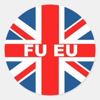 Anti Euro Ronde Sticker