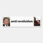 Anti-evolutie Bumpersticker (Voorkant)