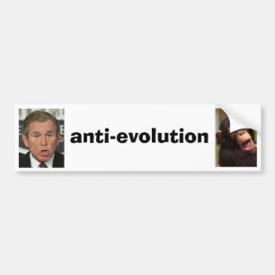 Anti-evolutie Bumpersticker