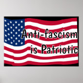 Anti-fascism is Patriotic Poster (Voorkant)