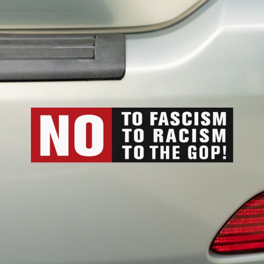 Anti-fascisme antiracisme antirepublikeins bumpersticker (Op auto)