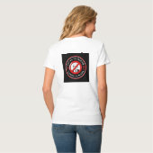 Anti-fascisme denim jas t-shirt (Achterkant volledig)