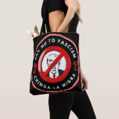Anti-fascisme denim jas tote bag (Dichtbij)