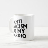 Anti Fascisme is mijn Cardio Koffiemok (Voorkant links)