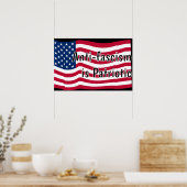 Anti-fascisme is Patriottisch Poster (Keuken)
