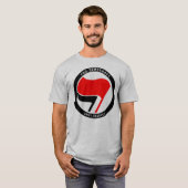 Anti-fascisme pro-democratie t-shirt (Voorkant volledig)