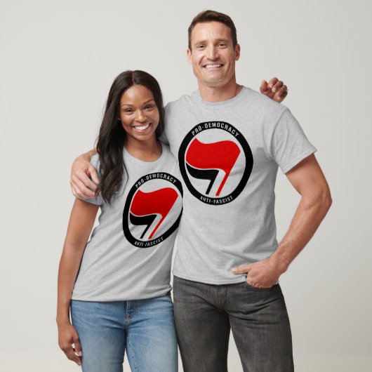 Anti-fascisme pro-democratie t-shirt (Unisex)