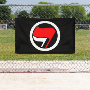 Anti-Fascisme Vlag Omgekeerd Spandoek