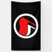 Anti-Fascisme Vlag Omgekeerd Spandoek (Verticaal)